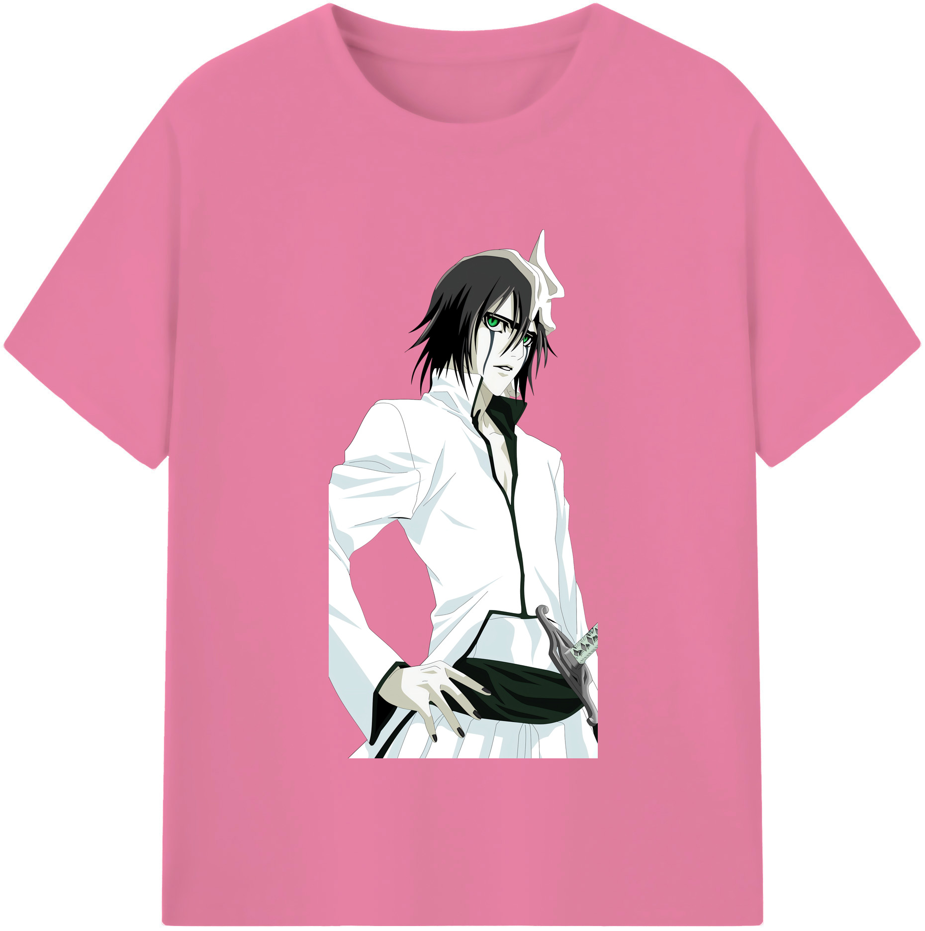 （画像用） ブリーチ ウルキオラ·シファー BLEACH Ulquiorra cifer 綿100％半袖Tシャツ（フロントプリント）